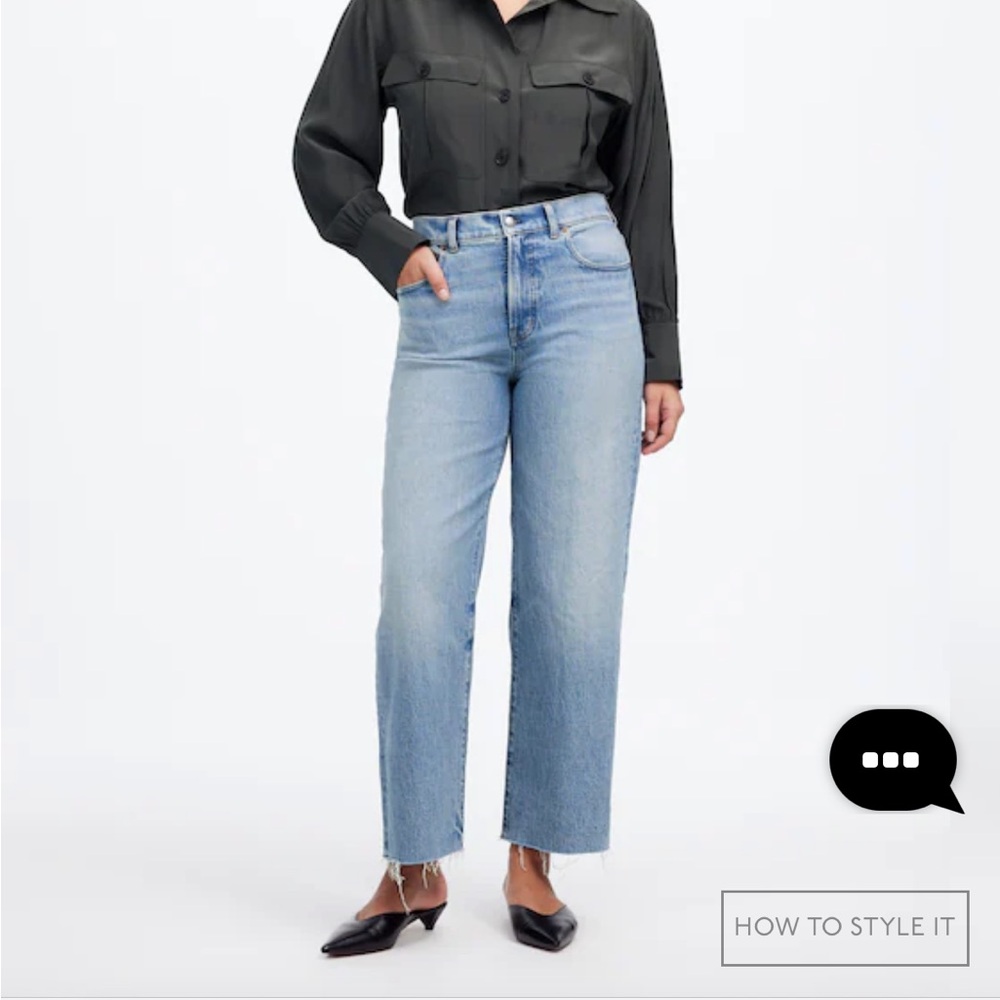 Madewell Perfect Vintage Wide Leg Crop Jeans